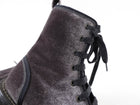 Brunello Cucinelli Dark Grey Velvet Monili Combat Ankle Boots - 38