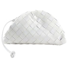 Bottega Veneta White Intrecciato Leather Mini The Pouch Crossbody Bag