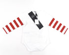 Burberry Baby Picadilly Circus Stripe Diaper Shirt - 12M
