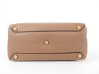 Burberry Brown Leather House Check Two Way Tote Bag