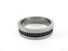 Burberry Ruthenium Metal Studded Bangle Bracelet