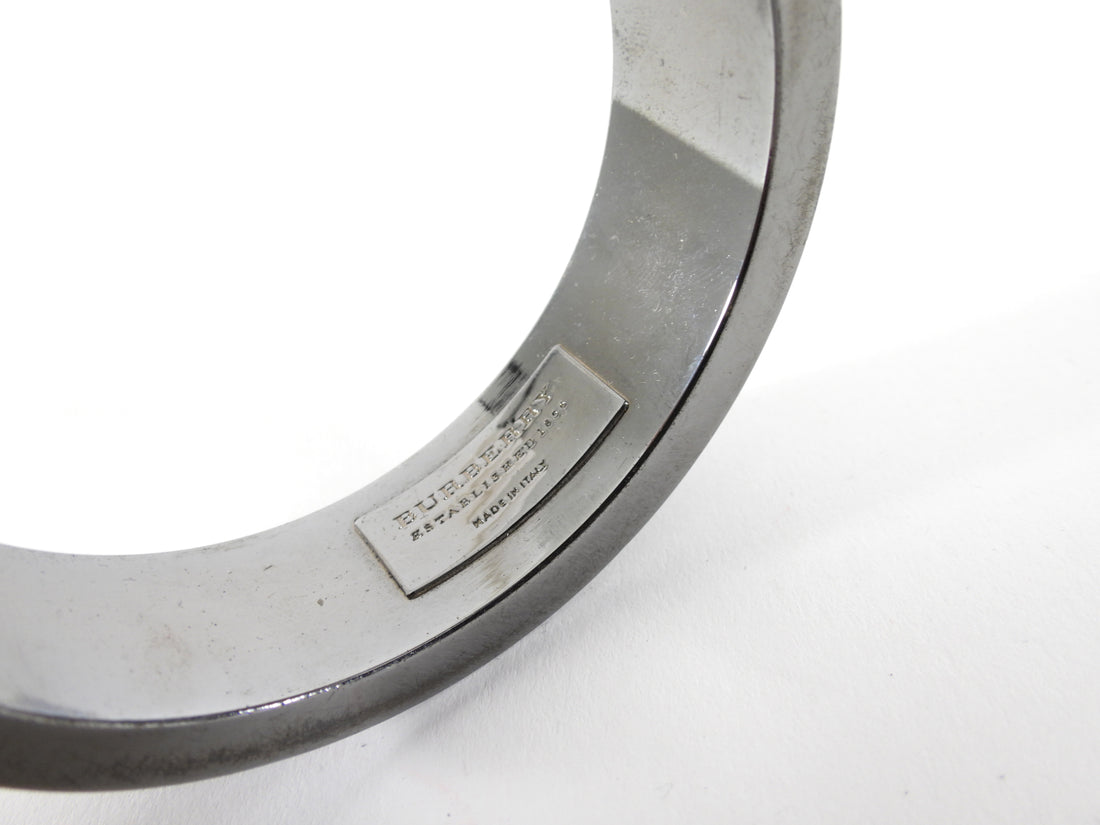 Burberry Ruthenium Metal Studded Bangle Bracelet