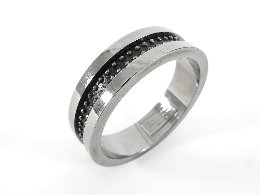 Burberry Ruthenium Metal Studded Bangle Bracelet