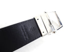 Burberry Black Nova Check and Black Leather Reversible Belt - 80/32