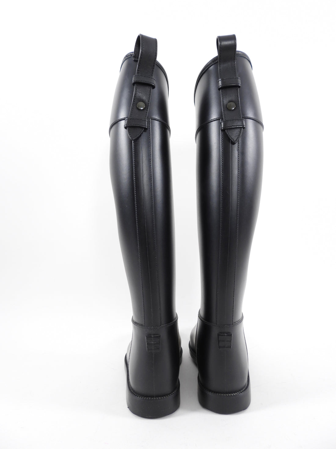 Burberry tall Black Rubber Riding Boot - 39 / 8.5