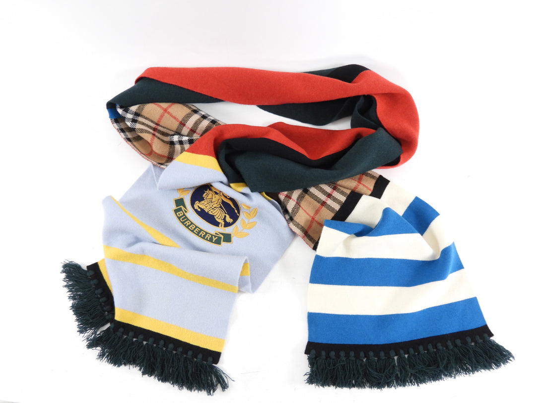 Burberry 2019 Limited Edition Cashmere Patch Football Scarf