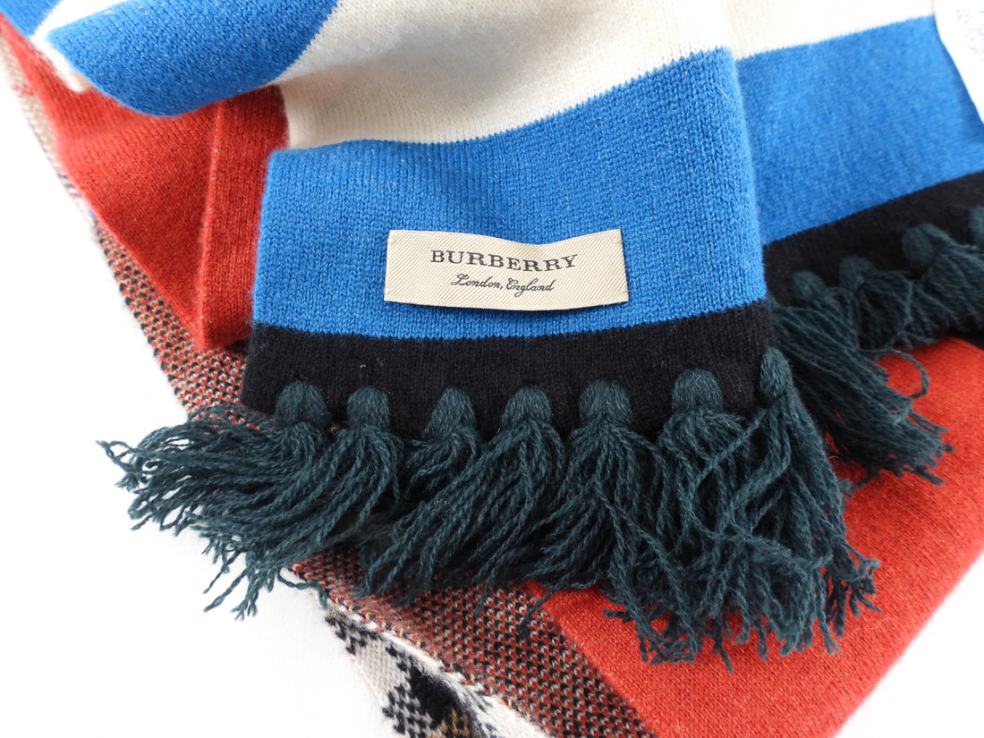 Burberry 2019 Limited Edition Cashmere Patch Football Scarf