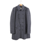 Burberry Brit Grey Wool Double Row Buttons Coat - IT42 / USA 6