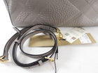 Burberry Grey Embossed Check Leather Tote Bag