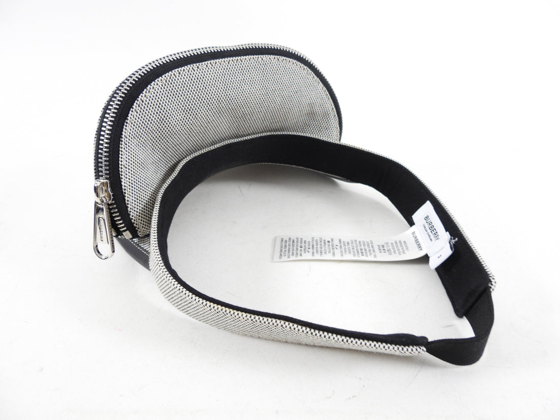 Burberry Canvas Visor with Zip Pouch