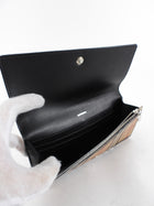 Burberry Beige Nova Check Coated Canvas Long Wallet