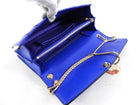 Bvlgari Cobalt Blue Leather Serpenti Forever Flap Bag