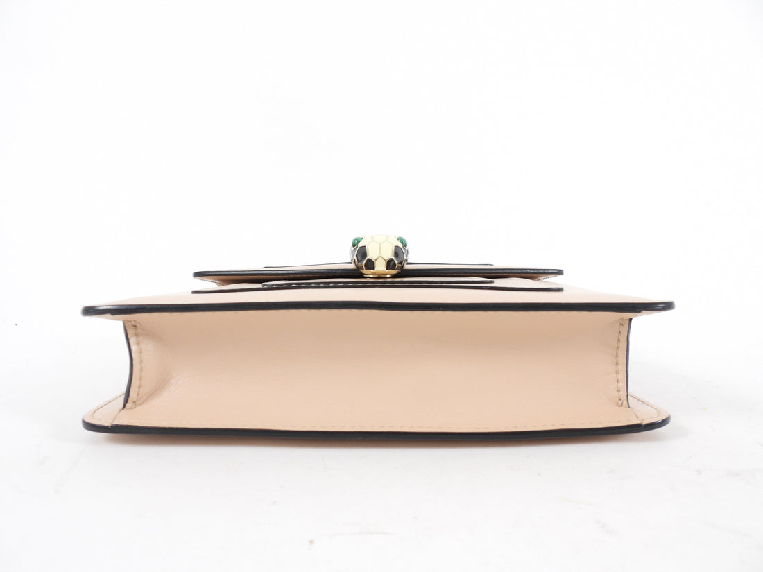 Bvlgari Serpenti Light Nude Beige Small Flap Bag
