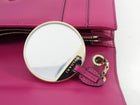 Bvlgari Magenta Leather Medium Serpenti Flap Bag