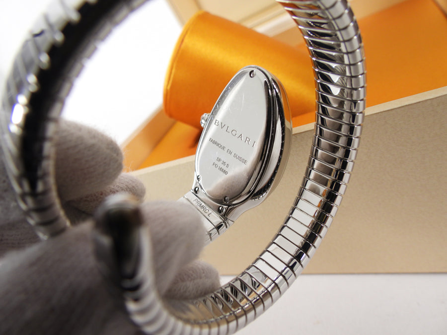 Bvlgari Serpenti Tubogas Single Spiral Diamond Watch