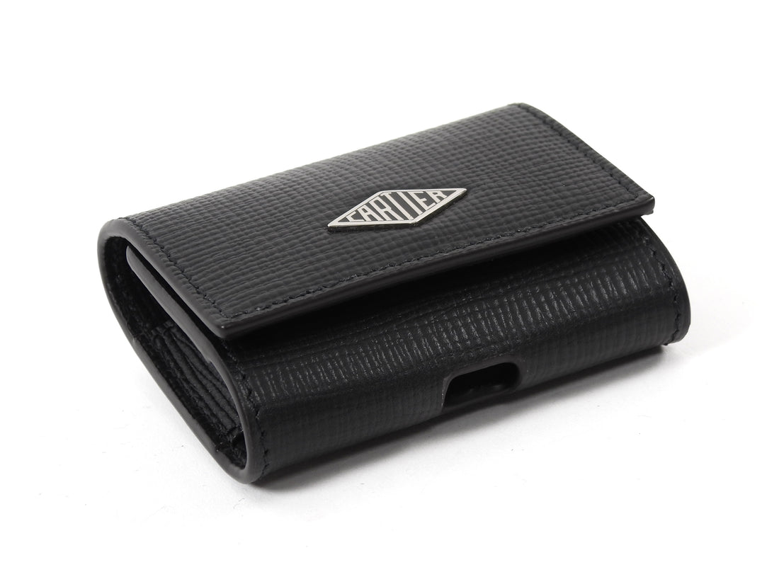 Cartier Black Grained Calfskin Losange Air Pods Pro Case