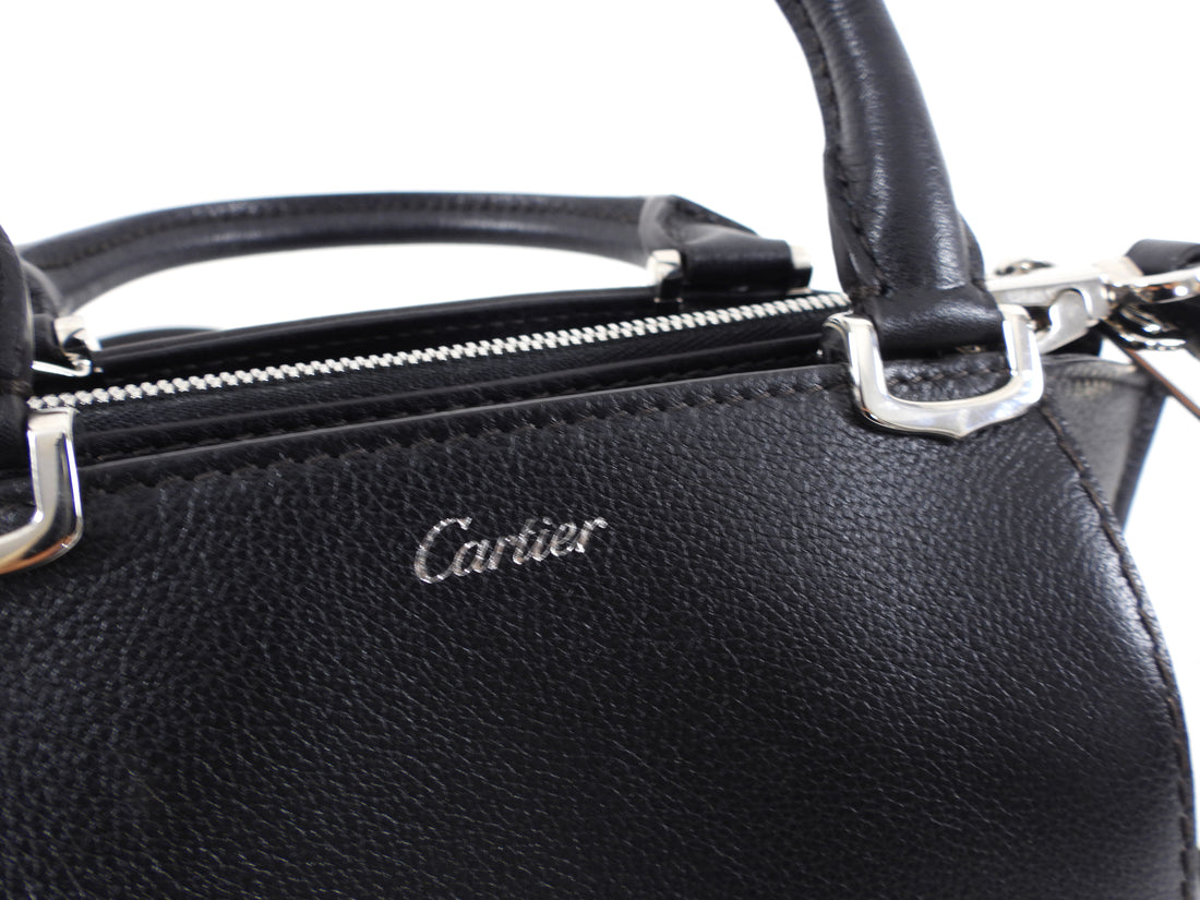 Cartier C de Cartier Mini Black Leather Two-Way Bag