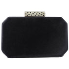 Cartier Vintage Panthere Black Silk Satin Python Evening Box Clutch Bag