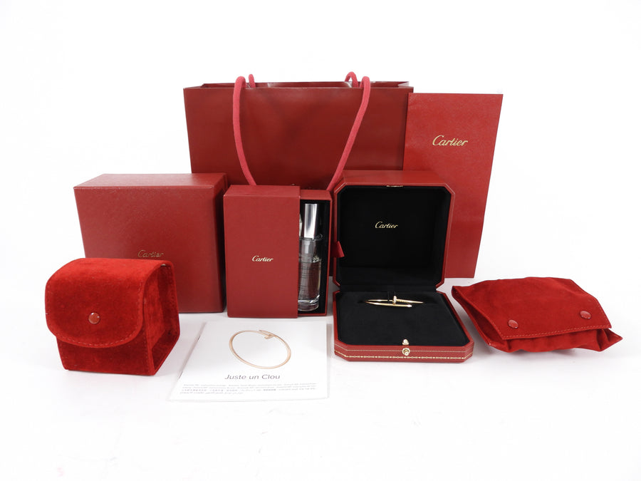 Cartier Juste un Clou 18k Yellow Gold Diamond Small Model