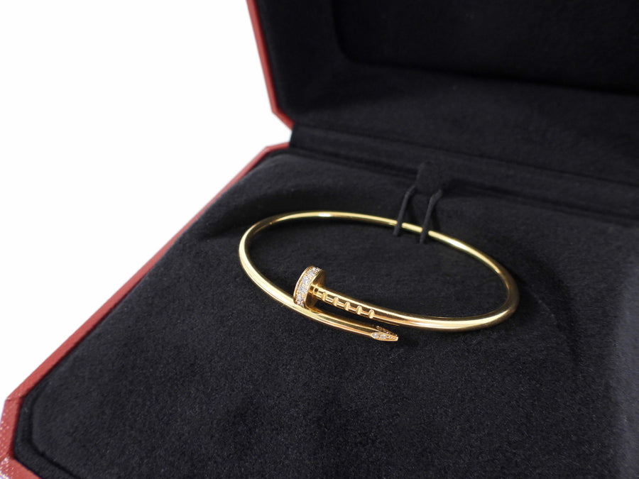 Cartier Juste un Clou 18k Yellow Gold Diamond Small Model