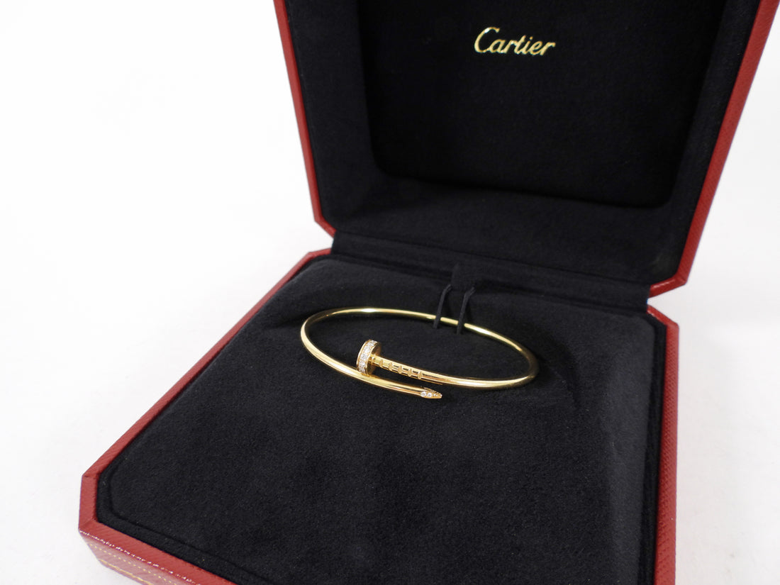 Cartier Juste un Clou 18k Yellow Gold Diamond Small Model