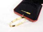 Cartier 18k Yellow Gold 4 Diamond Love Bracelet - 17