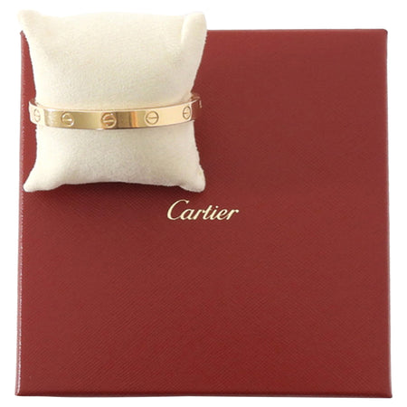 Cartier 18k Pink Rose Gold Classic Love Bangle Bracelet - 16