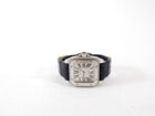 Cartier Santos 100 Stainless Steel Alligator Band Automatic Watch 2878
