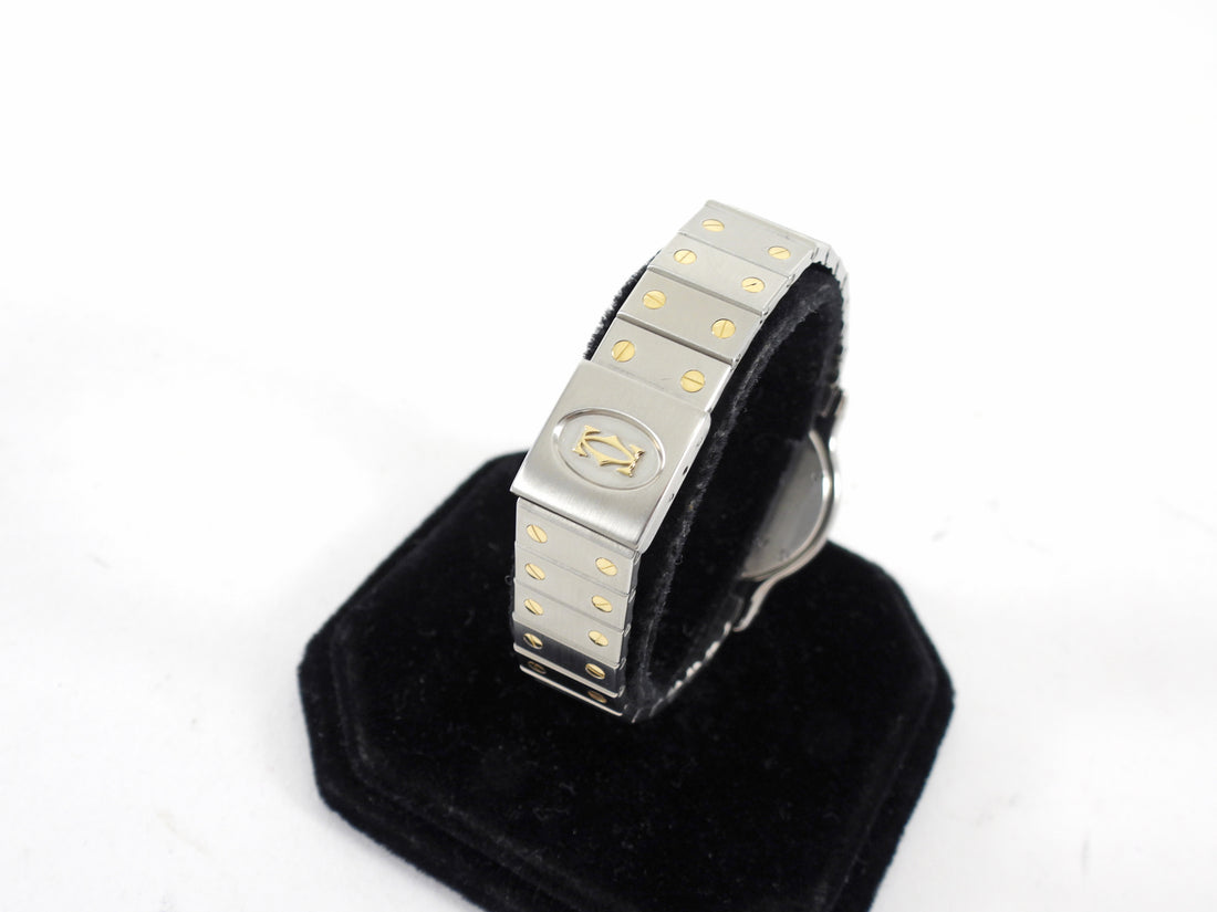 Cartier Santos Vintage Must de Cartier Octagon Stainless 18k Gold Watch