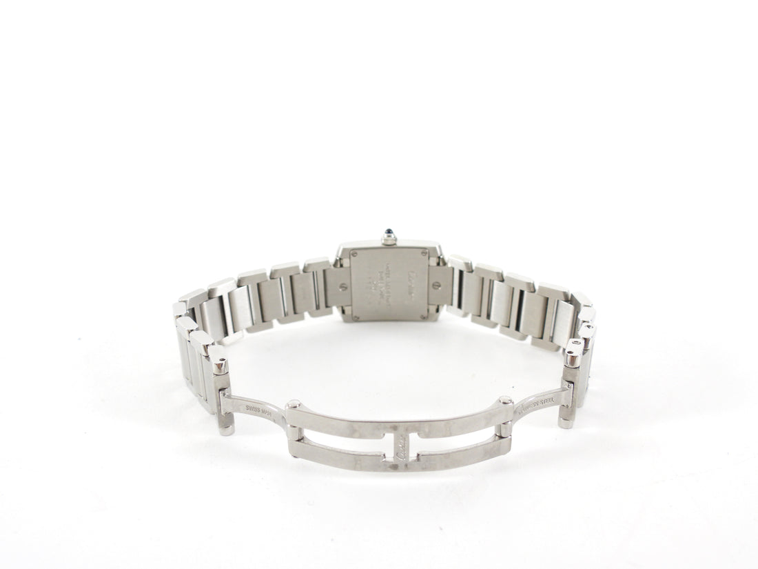 Cartier Stainless Steel Tank Francaise Small Model with White Dial 2364