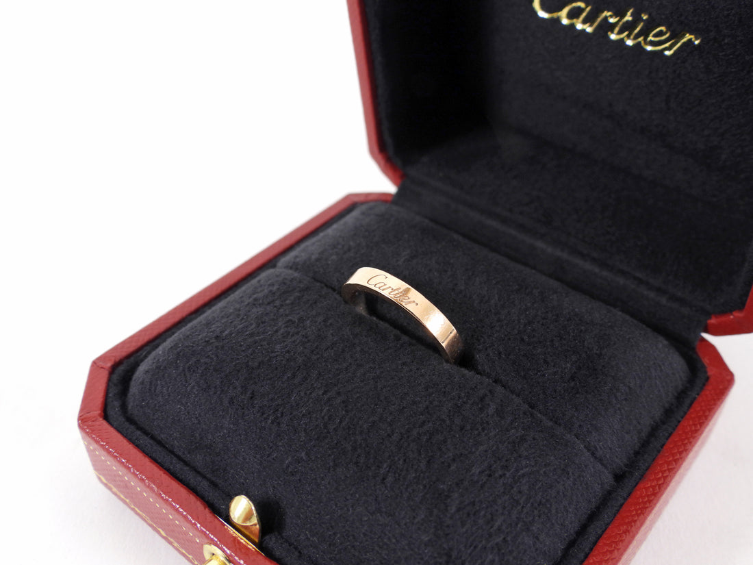Cartier Rose Gold C De Cartier 3mm Wedding Band - 50 / 5.25
