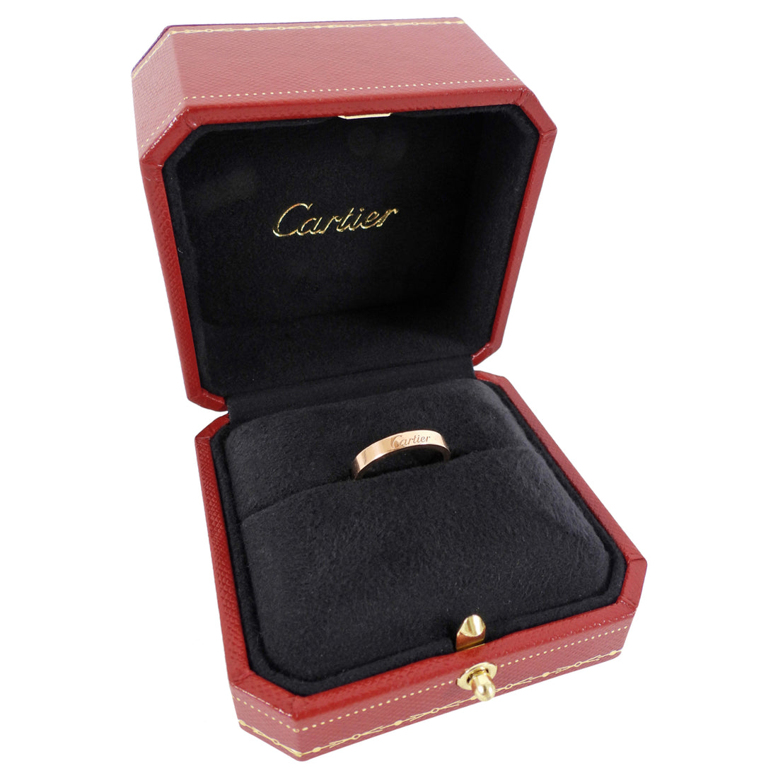 Cartier Rose Gold C De Cartier 3mm Wedding Band - 50 / 5.25