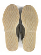 Celine Khaki White Nylon Suede Calfskin Triomphe Racer Sneaker - 37