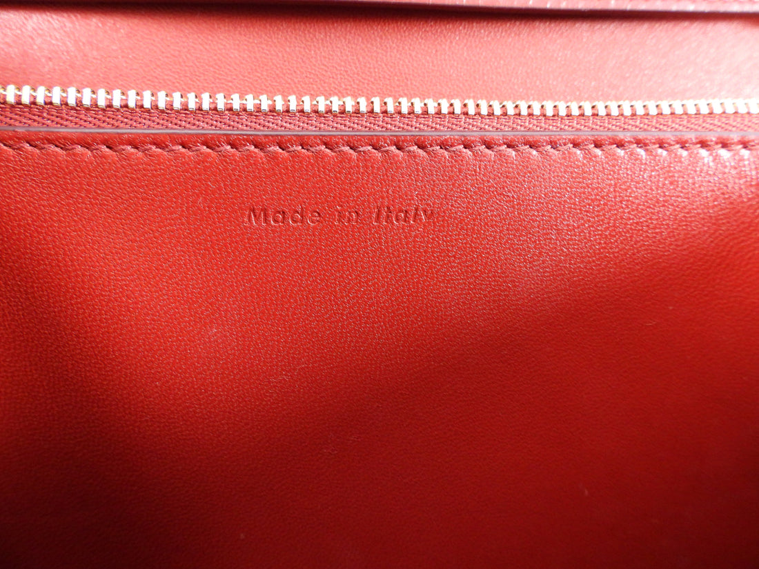 Celine Red Medium Box Shoulder Bag