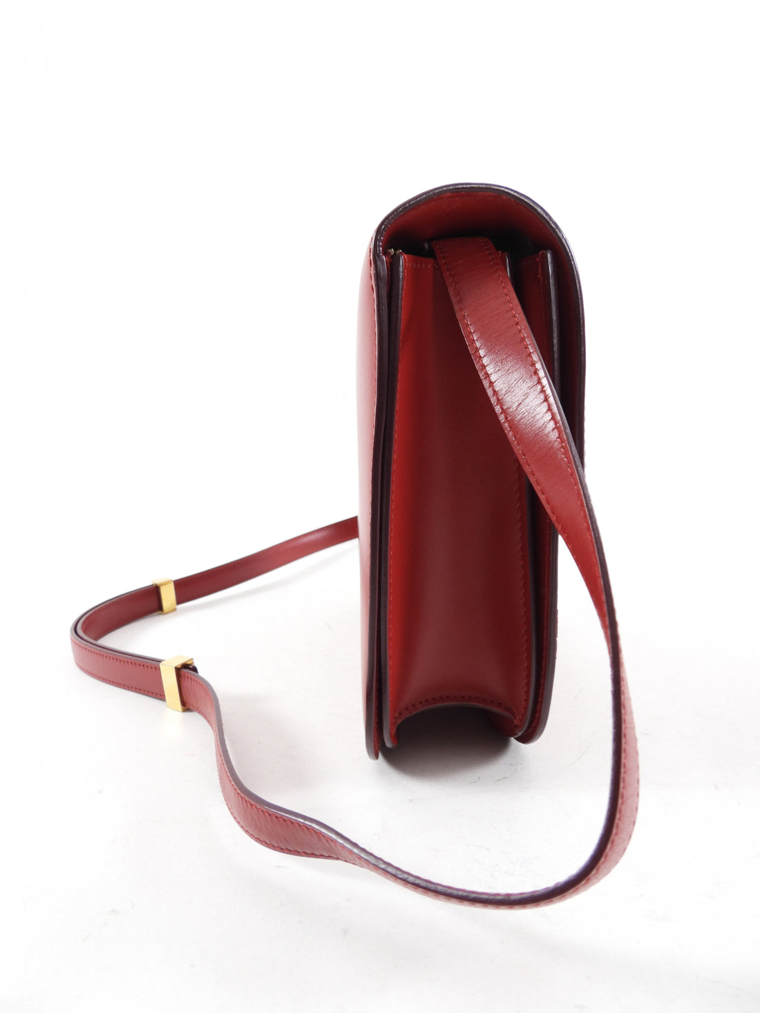 Celine Red Medium Box Shoulder Bag