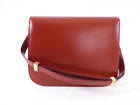 Celine Smooth Red Leather Medium Box Bag