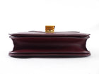 Celine Dark Burgundy Leather Medium Box Bag