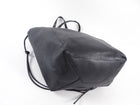 Celine Black Soft Leather Cabas Tote Bag