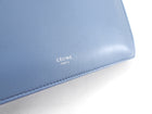Celine Light Blue Smooth Leather Clasp Frame Bag