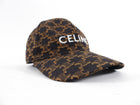 Celine Triomphe Black and Brown Logo Baseball Cap Hat