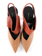 Celine Phoebe Philo Beige Two Tone V-neck Pumps - 40