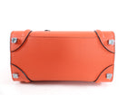 Celine Orange Micro Luggage Tote Bag
