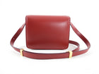 Celine Red Smooth Leather Small Box Bag