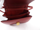 Celine Red Smooth Leather Medium Classic Box Bag
