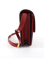 Celine Red Smooth Leather Medium Classic Box Bag