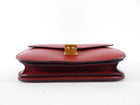 Celine Red Smooth Leather Medium Classic Box Bag