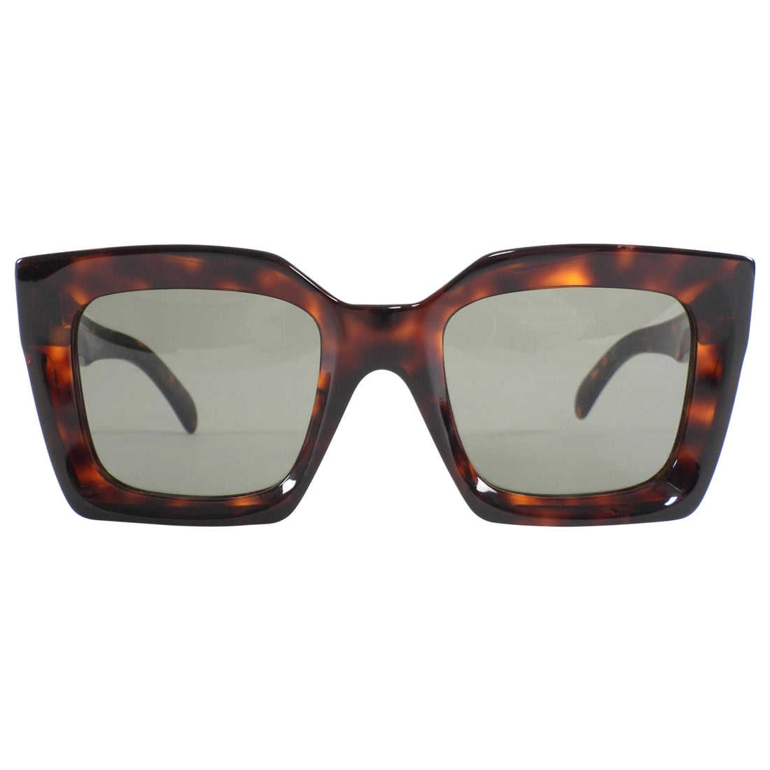 Celine CL40130 Dark Brown Tortoise Square Sunglasses