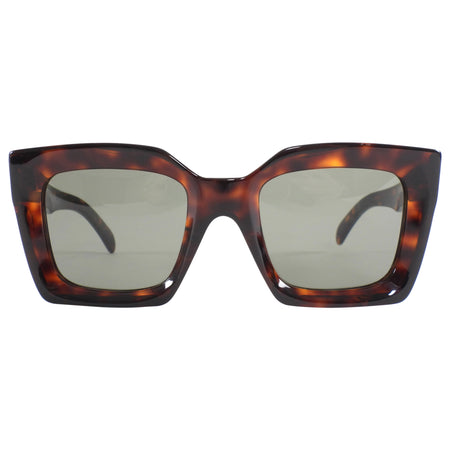 Celine CL40130 Dark Brown Tortoise Square Sunglasses
