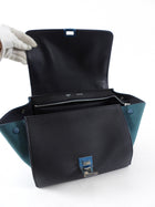 Celine Small Tricolour Blue Trapeze Bag SHW