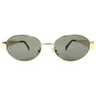 Celine Goldtone Oval Triomphe Sunglasses